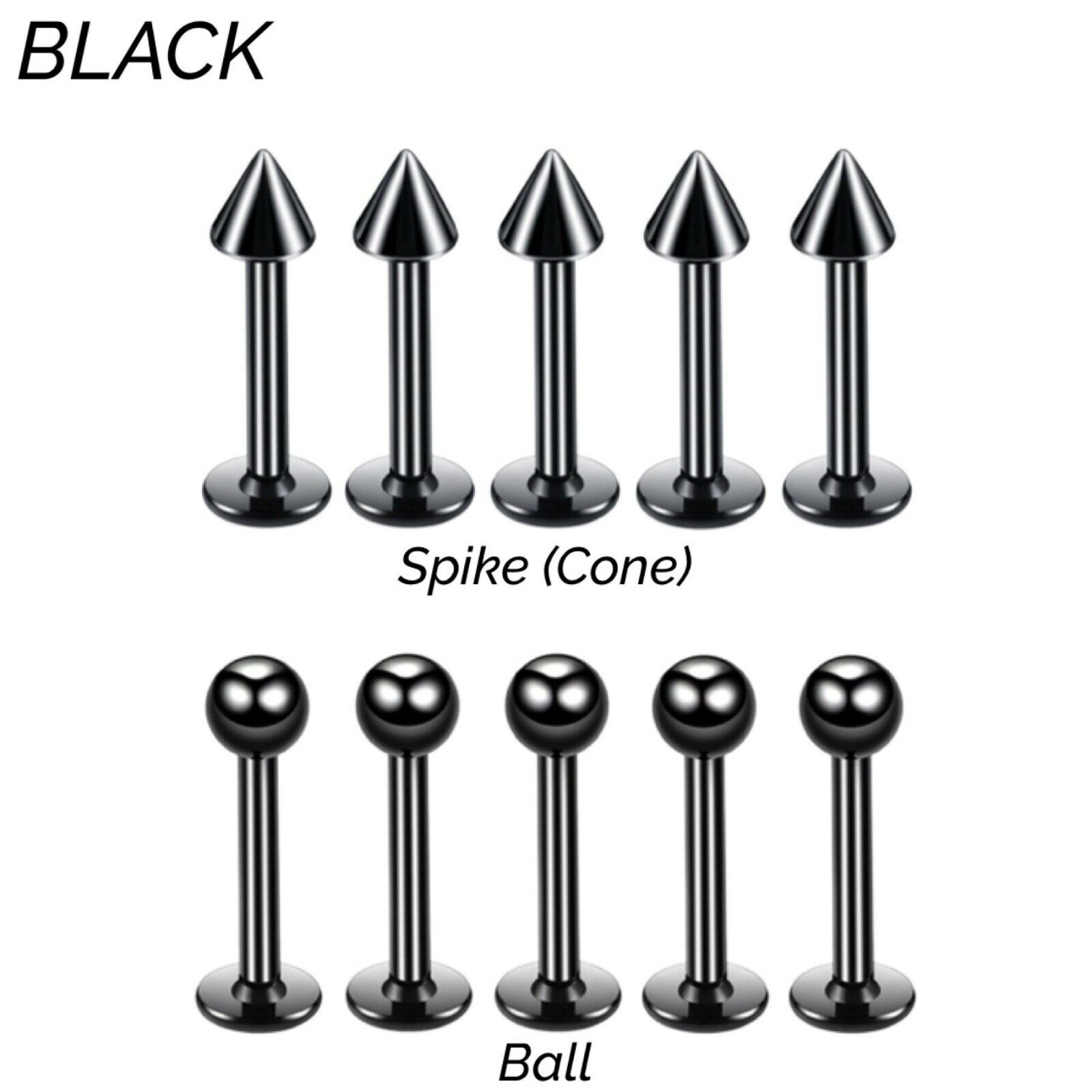 Cartilage Earrings Labret Piercing Stud Gem Flat Disc Back Tragus Nose Helix UK - Picture 7 of 17