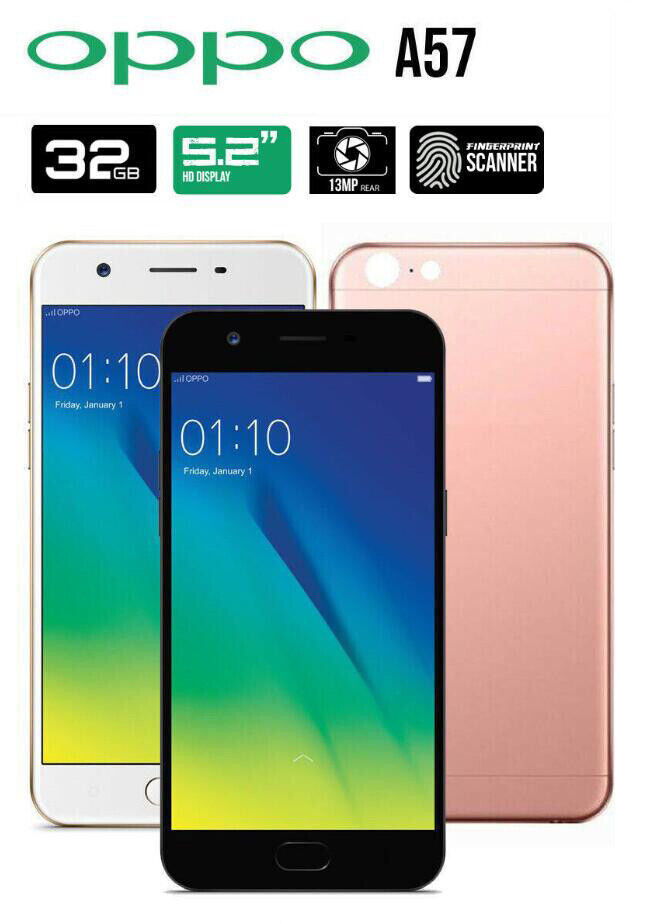 F3 Lite Oppo A57 (2016) Dual SIM 3GB RAM 32GB ROM Smartphone  Android