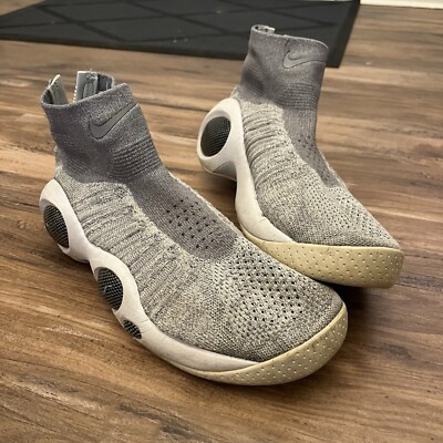 Men s Nike Flight Bonafide Premium Flyknit Sneakers Sz 10.5 Cool Grey 917742-002