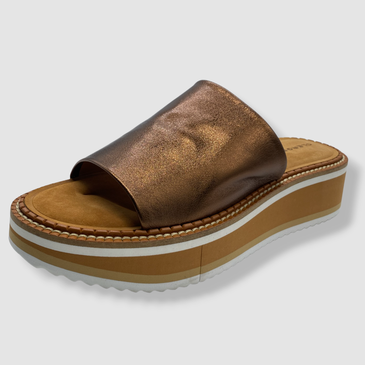 $495 Clergerie Women Brown Fastie Slide Sandal Shoe Size US