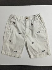 Vineyard Vines Boy  s Size 7 White Whale/Baseballs Shorts Adjustable Waist