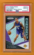 KYLE KUZMA 2017-18 PANINI PRIZM EMERGENT MOJO SSP ROOKIE RC # / 25 PSA 10 LAKERS