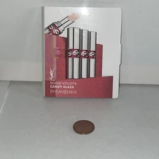 Ysl Yves Saint Rough volupte candy glaze double care balm 4 shades sample card