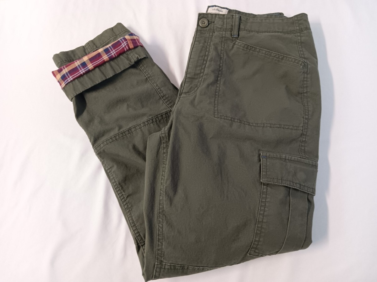 ll bean flannel lined pants womens