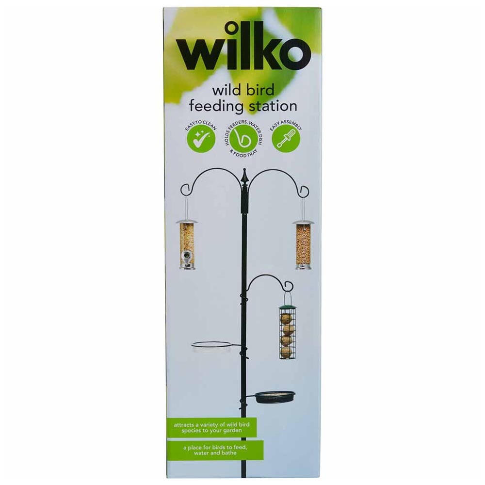 x Wilko Wild Bird Feeding Water Station Easy Assembly Easy