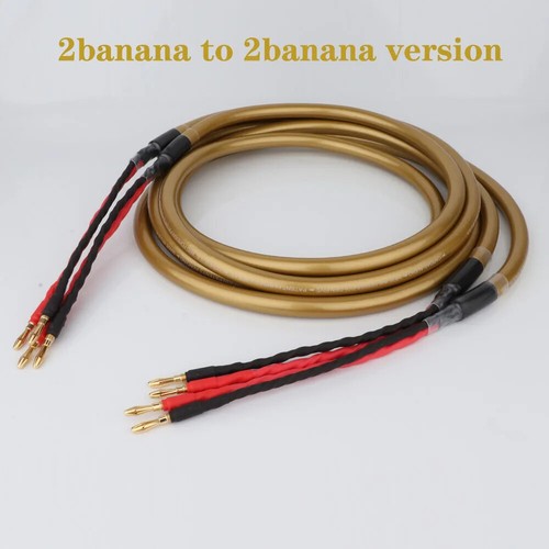 8core Banana Connectors HiFi Speaker Cables Amplifier Cord Bi-wire Single Wire ~ - 第 13/14 張圖片