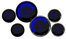 Universal 6 Gauge Set And Senders W Tach Blue Led Made In The Usa Intellitronix