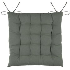 Coussin de chaise en coton vert 38 cm