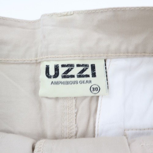 Uzzi 6" Cargo Shorts Men's 30 Light Beige Cotton Travel Outdoor Hike Safari NWT - Picture 4 of 8