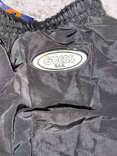 VINTAGE!!! NWT GUESS JEANSWEAR WINDBREAKER BLACK PANTS Sz L 16-18 DISCONTINUED - Picture 5 of 7