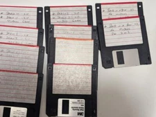 10 3.5 Inch Floppy  Disks Labeled Games - Untested