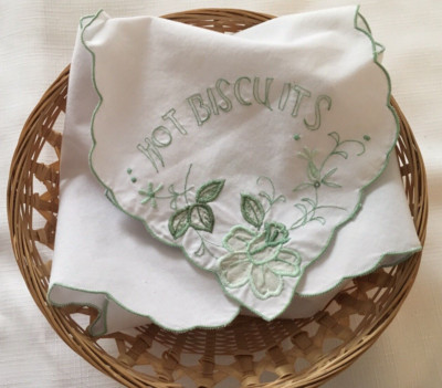 Hot Biscuits - Bread Buns Rolls Cloth Basket Liner Cover