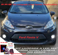 COPPIA LAMPADE FORD FIESTA MK6 LED FENDINEBBIA 25000LM Modello 360° ULTRAWHITE