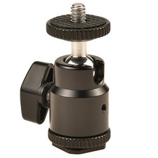 360  Adjustable Hot Shoe Mount Adapter Cold Camera Hot Shoe Mount W/ 1/4" Screw