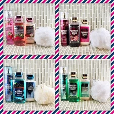 Bath and Body Works FRAGRANCE MIST LOTION CREAM SHOWER GEL  4 PC Set Choices