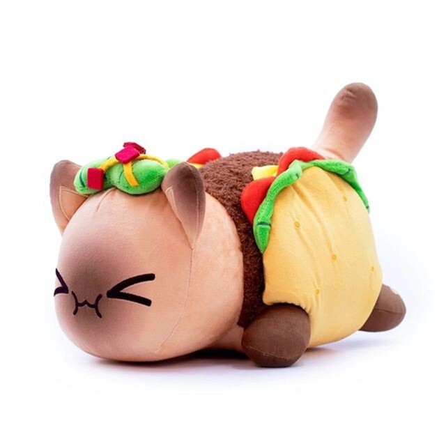 Cute Meows Plush Doll Mee Meow Food Cat Taco Sleeping Pillow