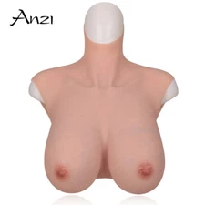 Silicone Crossdresser Breastplates Breast Forms B-H Cup Fake Boobs Drag Queen