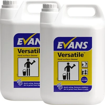 EVANS VANODINE Evans Versatile Hard Surface Cleaner Floor Walls Multi-Purpose Cleaner 5ltr X2