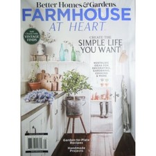 FARMHOUSE AT HOME bh&g VINTAGE FINDS nostalgic ideas HANDMADE PROJECTS create
