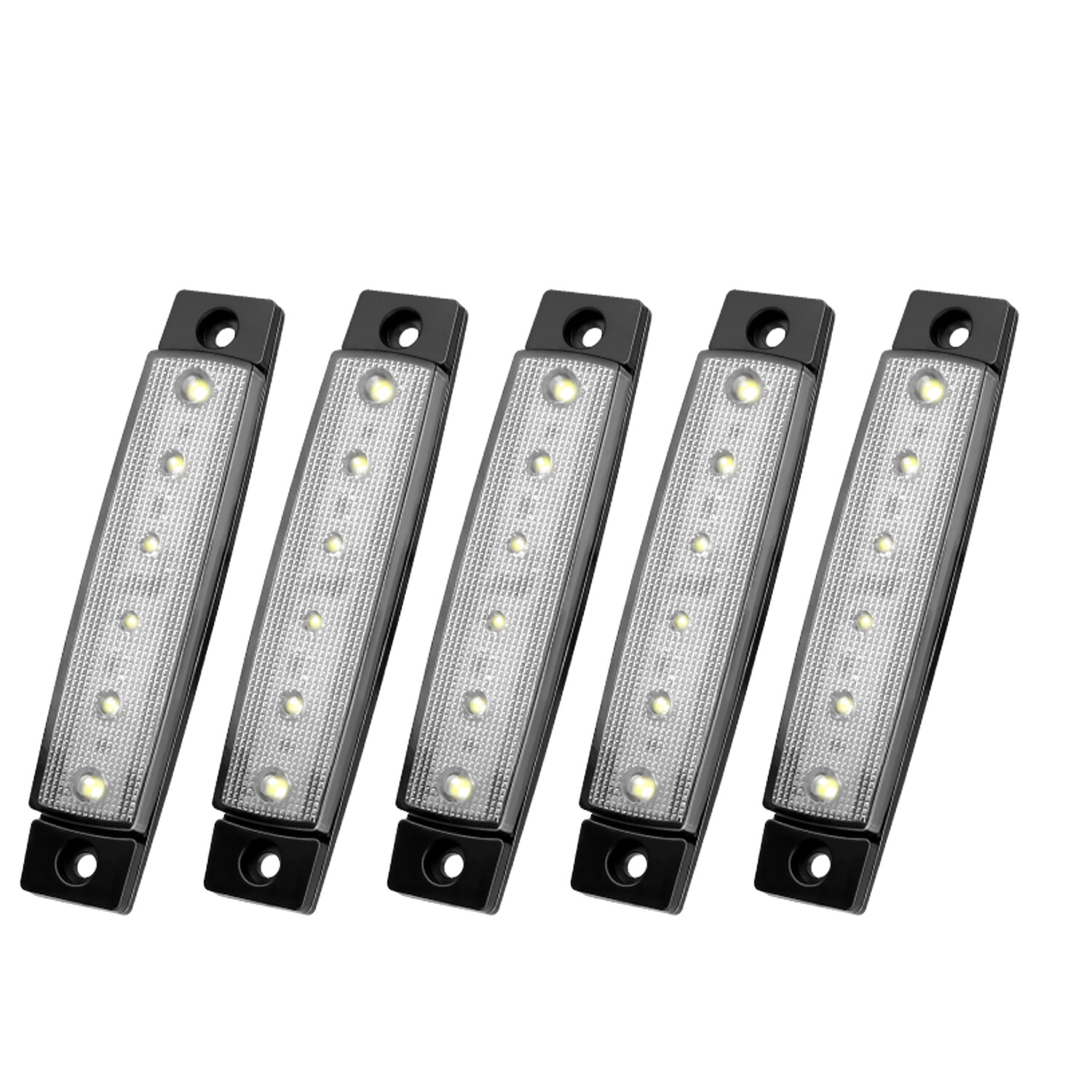 1020PCS Amber/Red LED Side Marker Clearance Lights Waterproof Trailer