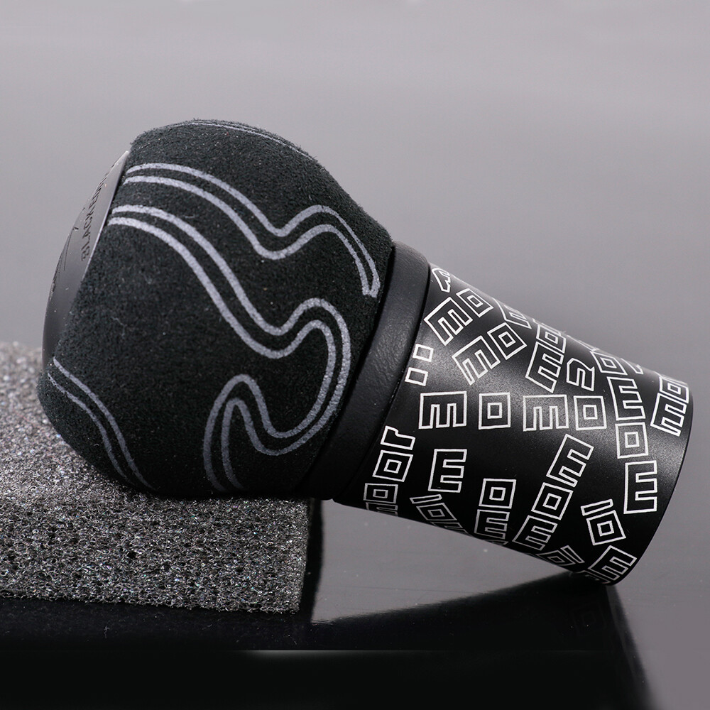 momo ULTRA BLACK EDITION Graffiti Suede leather Manual Gear Stick