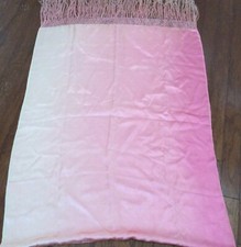 Antique silk piano scarf/shawl hand knotted fringe