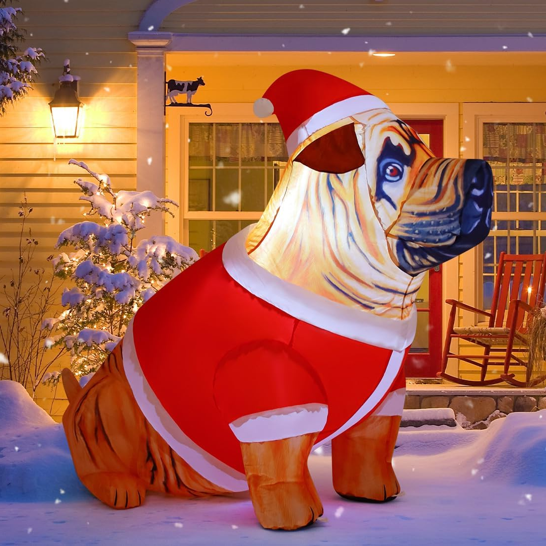 4FT Christmas Inflatable Dog Outdoor Decorations Blow up Yard Lawn Lighted Decor eBay
