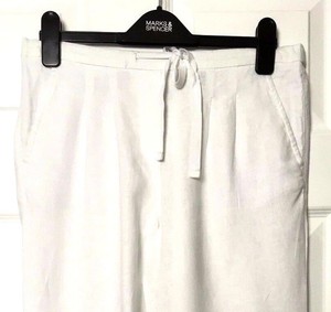 M\u0026S Ladies Trousers Royal Blue Tapered 