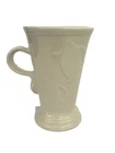 Fiesta Ware Pedestal Mug White Ivory Tea Latte Cappuccino Coffee Retired