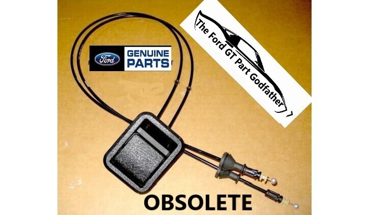 2005,2006 FORD GT GT40 CLAM SHELL RELEASE LATCH CABLE KIT OEM FACTORY 05/06