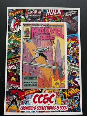 Marvel Age #71 - Silver Surfer - Marvel Comics - 1989 - *Fantastic Cover*