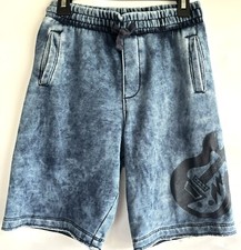365 Kids from Garanimals Boys Shorts Size 10 Indigo Blue Dye W Guitar Pockets