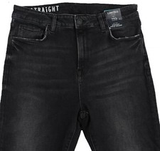 M&S Womens Marks and Spencer Grey Straight Ankle Grazer Jeans Size 18 16 14