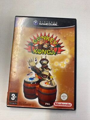 Esel Konga Nintendo GameCube PAL UK komplett mit Handbuch 