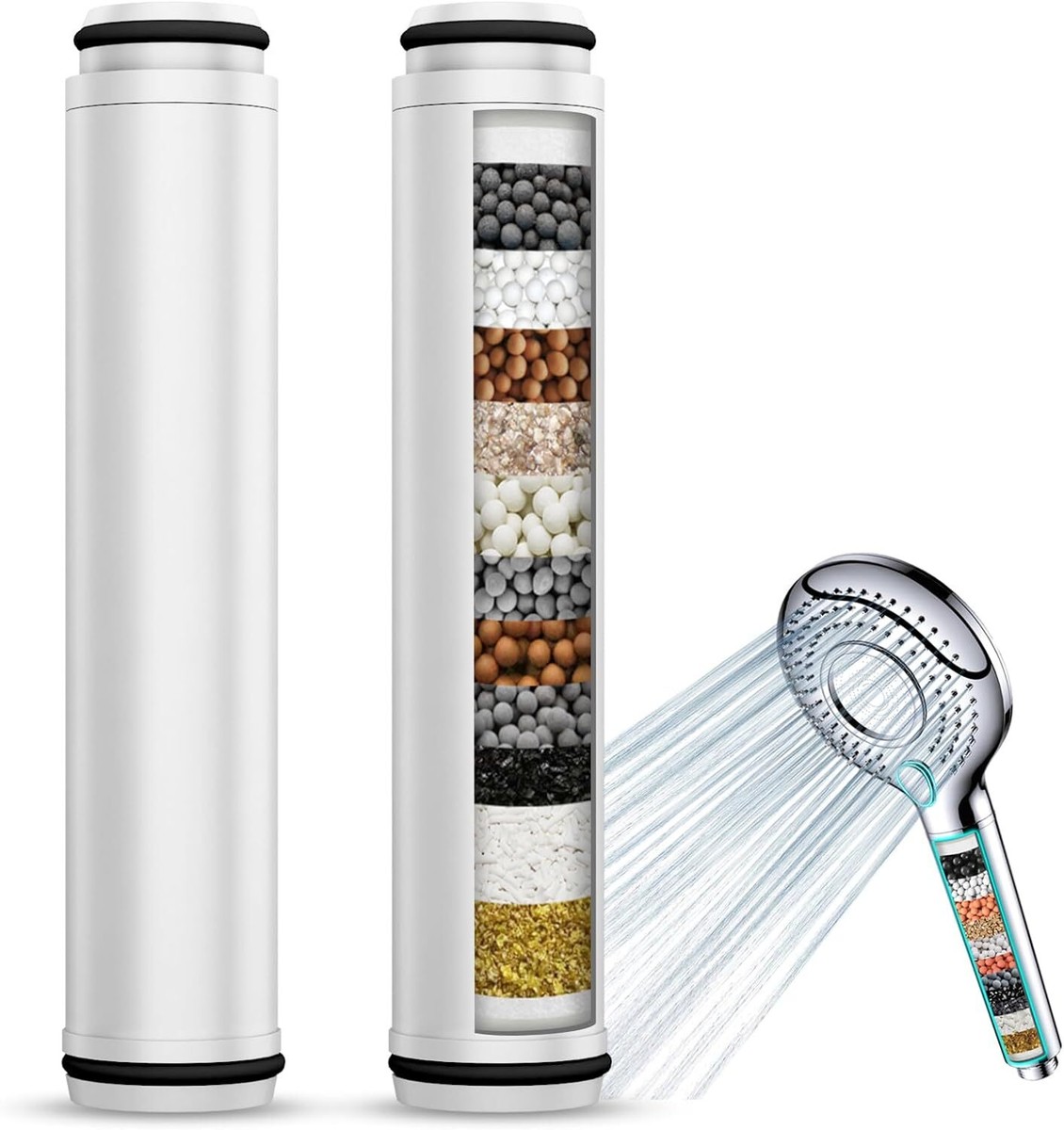 LaserJet Ersatz-Filterkartuschen Für DreamSpa Duschköpfe – 4 Sets