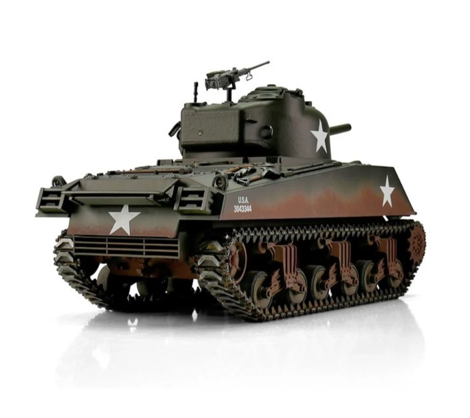 1/16 Torro Sherman M4A3 75 毫米遥控坦克 2.4GHz 软弹气枪金属版 PRO — 第 3/4 张图片