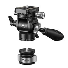 Leofoto BV-0R Geared Ball Head with Panoramic Clamp/QR Plate /Tilt Lock