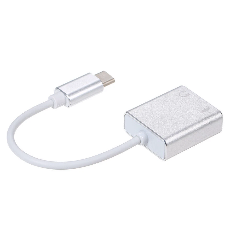 USB-C Externe Soundkarte 7.1 Stereo Audio Mikrofon Adapter für iPhone iPad Pro - Bild 4 von 4