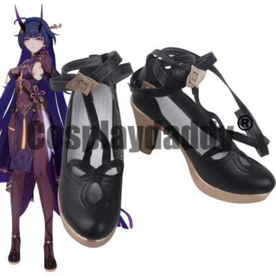 Honkai Impact 3rd Raiden Mei Aqueous Springtide Ver. Cosplay Heels Shoes S008