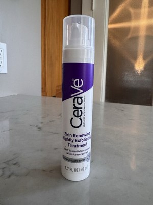 CeraVe Skin Renewing Nightly Exfoliant Treatment, 1.7 fl oz glycolic-lactic acid