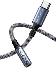 3FT Female AUX to USB C Adapter - USB C to 3.5mm Audio Adapter Cable - Compat