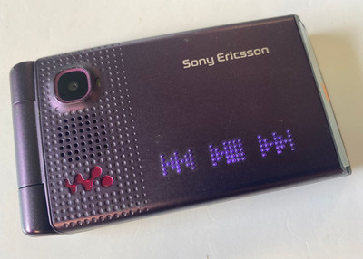 Sony Ericsson W380i Handy ENTSPERRT Klapp Original Lila