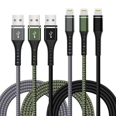 [Apple MFi Certified] iPhone Charger Fast Charging 3 Pack 3FT Lightning Cable