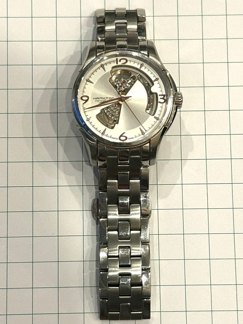 Hamilton Automatic Skeleton Watch Silver Stainles… - image 3