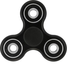 General Brand Fidget Spinner 3-Edge Tri-Spinner Hand Toy - Black