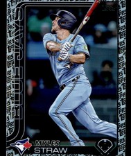 2025 Topps Update #US340 Myles Straw Topps Logo Foil