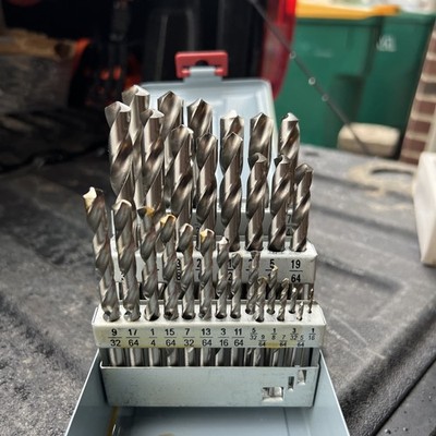 29PCS/Set HSS Drill Bits steel Multi-Bits Twist Metal Drill Bit 1/16''-1/2''