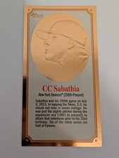 2014 Topps Heritage CC Sabathia Gold Embossed Boxloader SSP Print Run 50 Yankees