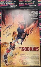 Goonies Cast Signed 12x18 mini poster Autographed JSA PSA Beckett!