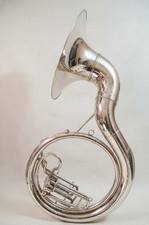 HAHAPA SOUSAPHONE SILVER FINISH 25" SOUSAPHONE BRASS MADE TUBA FREE SHIPPING